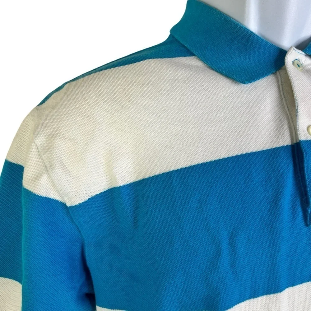 Polo by Ralph Lauren Blue and White Striped Men's Shirt size M